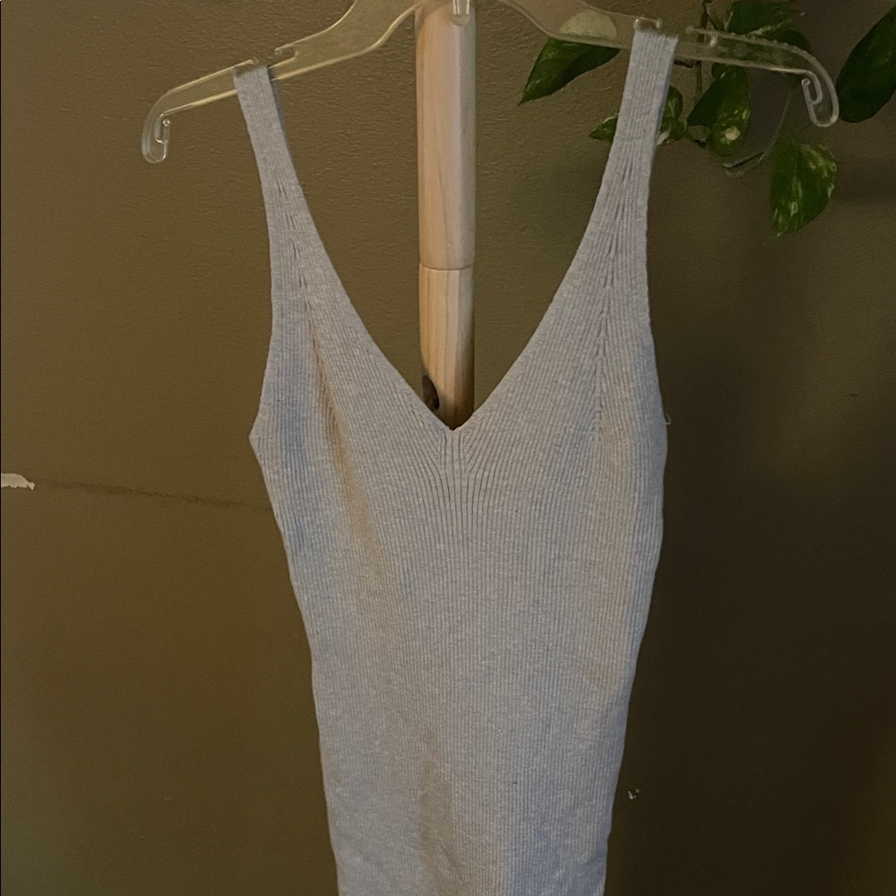 Heather grey sweater dress - Picture 2 of 5